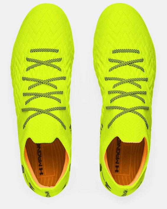 Men's UA Clone Magnetico Pro FG Soccer Cleats, Yellow, pdpMainDesktop image number 2